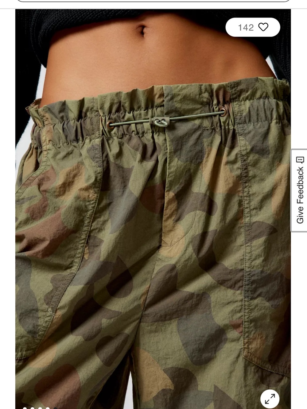 Urban Outfitters Sloan Nylon Camo Ultra Baggy Y2K Inspired Balloon Pant,S - Picture 6 of 15